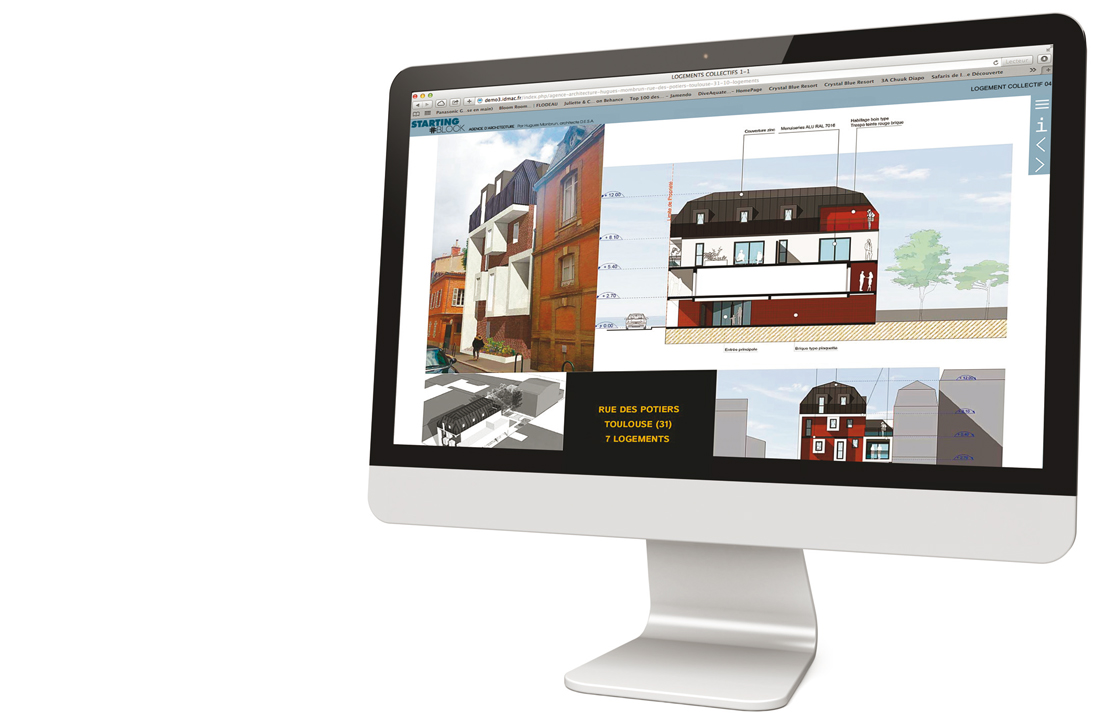 site internet vitrine commerce architecte cabinet architecte toulouse